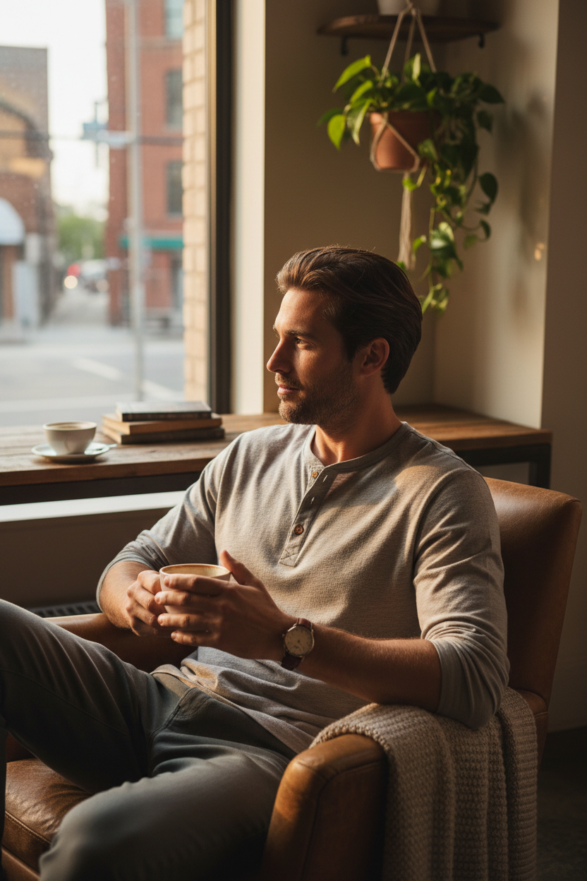 Casual Henley T-Shirt